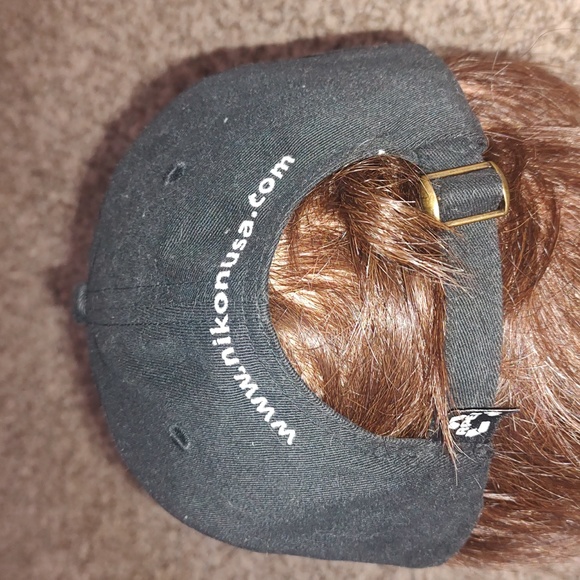 Nikon USA Embroidered Black Strapback Hat OS - Picture 5 of 8